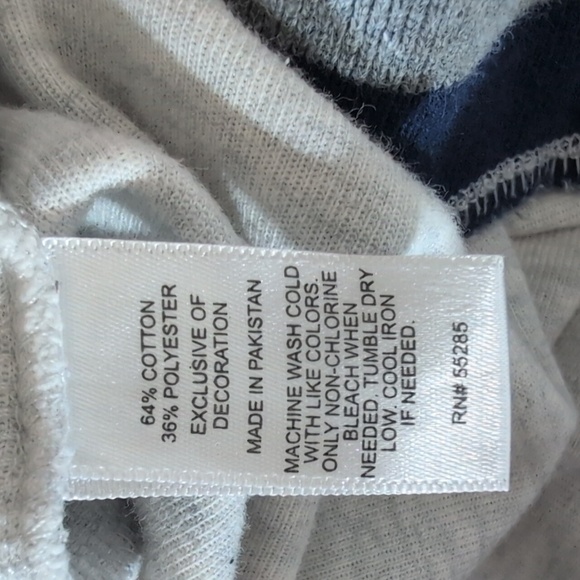 Express Pullover Hoodie Men’s Small Heather Gray Navy Fleece Sweatshirt. - Picture 9 of 9